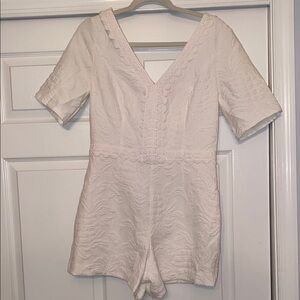 Lilly Pulitzer White V-Neck Romper